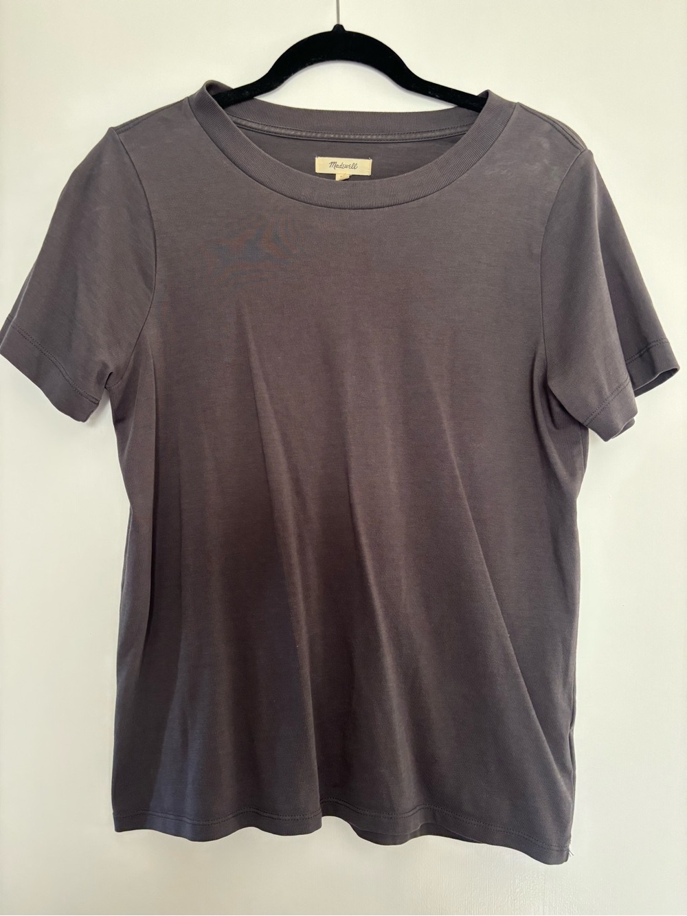 Madewell Charcoal Crewneck Short Sleeve Tee